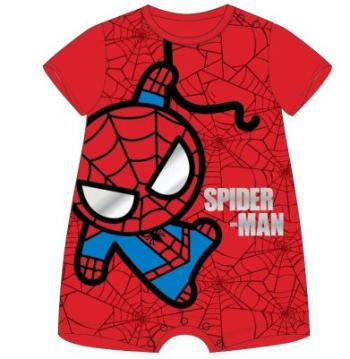 EPlus Dětský letní kraťasový overal - Spiderman červený Velikost nejmenší: 12 měsíců