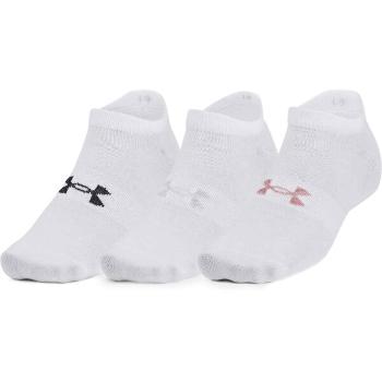 Under Armour ESSENTIAL NO SHOW 3PK Unisex ponožky, bílá, velikost