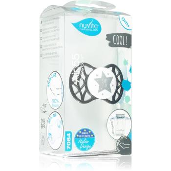 Nuvita Cool Orthodontic 0m+ dudlík Iron black 1 ks