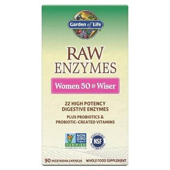 Garden of Life Raw Enzymy Women 50 Wiser pro ženy 90 kapslí