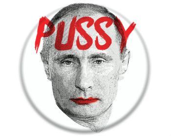 3D samolepky kruh - 5 kusů Pussy Putin