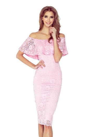 Dámské šaty 013-2 MORIMIA růžové XL