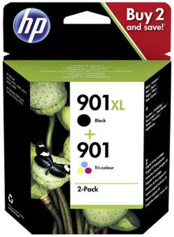 HP Ink 901XL + 901 originál kombinované balení černá, azurová, purppurová, žlutá SD519AE