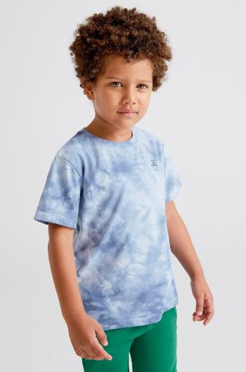 Dětské bavlněné tričko Mayoral vzorovaný