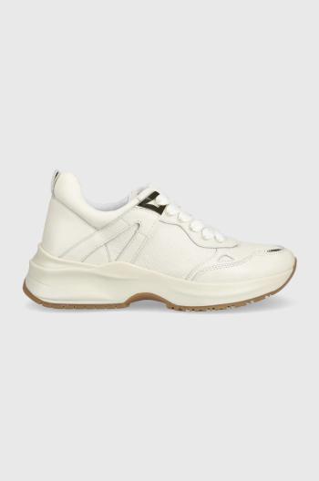 Kožené sneakers boty Liu Jo Lily 10 béžová barva
