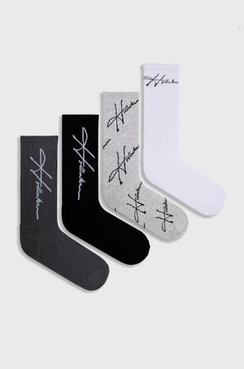 Ponožky Hollister Co. 4-pack pánské, bílá barva