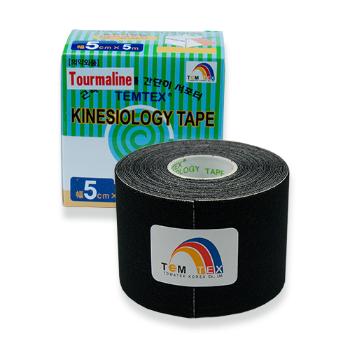 Temtex Tejp. kinesio tape Tourmaline černá 5cmx5m