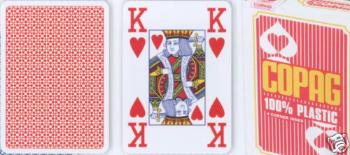 Copag Copag Jumbo 2073 Poker karty 4 rohy Red