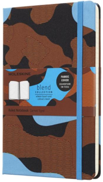 Moleskine: Blend zápisník linkovaný Camouflage modrý L