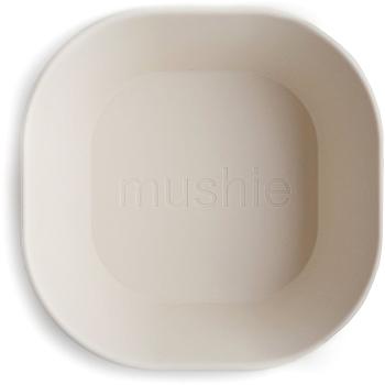 Mushie Square Dinnerware Bowl miska Ivory 2 ks
