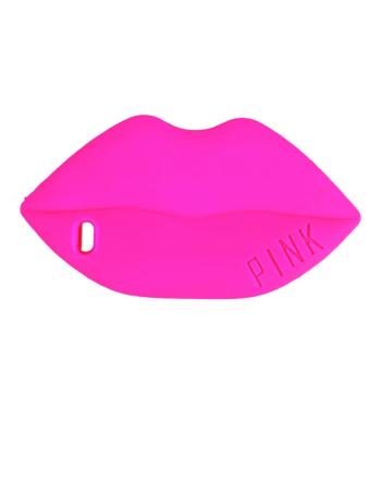 Fuchsiový silikónový kryt Lips pre iPhone 6/6s