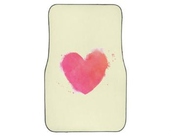 Autokoberečky - přední sada watercolor heart