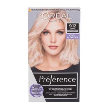 L'Oréal Paris Préférence Cool Blondes 60 ml barva na vlasy W poškozená krabička 9,12 Siberia na barvené vlasy; na blond vlasy; na všechny typy vlasů