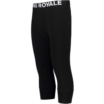 MONS ROYALE CASCADE MERINO FLEX 200 3/4 LEGGING Pánské funkční 3/4 spodky z merino vlny, černá, velikost M