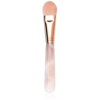 Crystallove Rose Quartz Mask Brush kosmetický štětec na aplikaci pleťové masky 1 ks