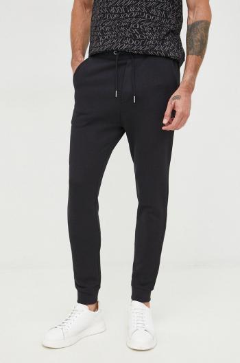 Bavlněné kalhoty Joop! pánské, černá barva, hladké