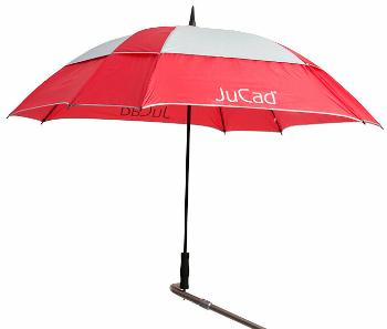 Jucad Windproof With Pin Deštníky Red/Silver