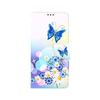 TopQ Xiaomi Poco M3 knížkové Bílé s motýlkem 58337 (Sun-58337)