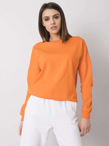 ORANŽOVÁ DÁMSKÁ MIKINA S PRŮSTŘIHEM NA ZÁDECH RV-BL-6119.04P-ORANGE Velikost: XL