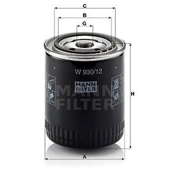 MANN-FILTER W930/12 (W930/12)