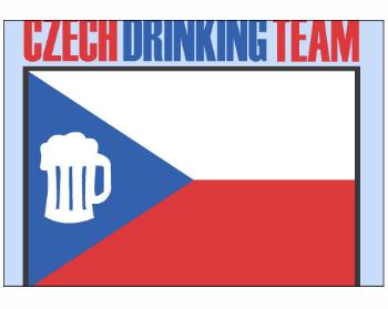 Plakát typ A4-A0 Czech drinking team