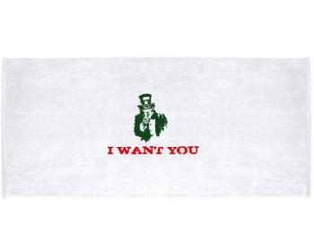 Celopotištěný sportovní ručník I want you