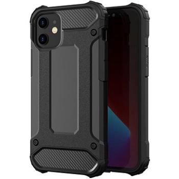 Hybrid Armor plastový kryt na iPhone 12 Pro Max, černý (HUR10812)