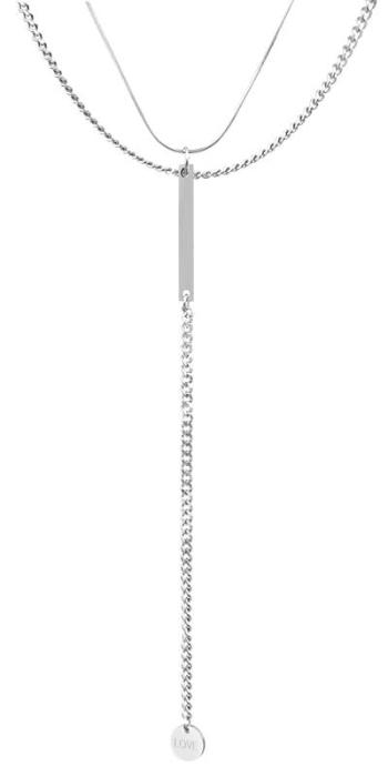 Troli Elegantní dvojitý ocelový náhrdelník VGX1760S