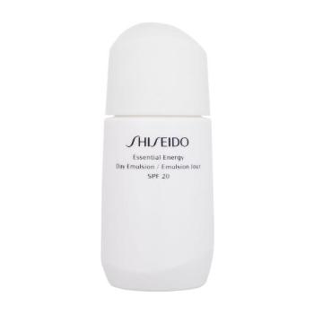 Shiseido Essential Energy Day Emulsion SPF20 75 ml pleťový gel pro ženy proti vráskám; na rozjasnění pleti; na dehydratovanou pleť