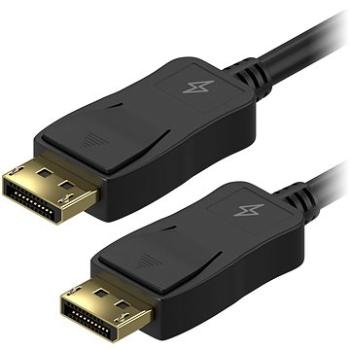 AlzaPower DisplayPort (M) na DisplayPort (M) propojovací stíněný 1.5m černý (APW-CBDP115B)