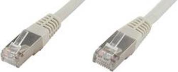 Síťový kabel RJ45 econ connect F6TP0,25GR, CAT 6, S/FTP, 25.00 cm, šedá