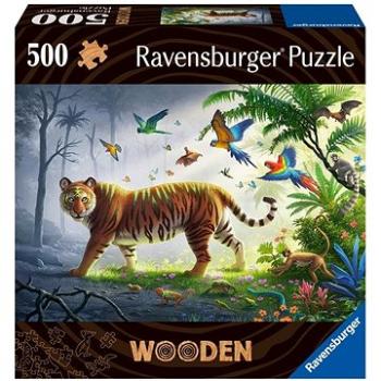 Ravensburger Puzzle 175147 Dřevěné Puzzle Tygr V Džungli 500 Dílků  (4005556175147)