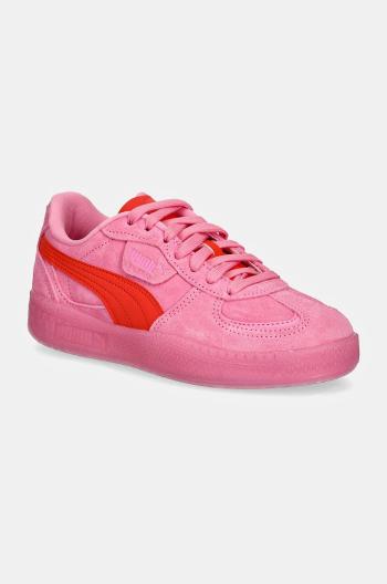 Semišové sneakers boty Puma Palermo Moda Xtra růžová barva, 398534