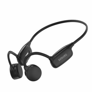 EVOLVEO BoneSwim Pro MP3 32GB, bezdrátová sluchátka s mikrofonem na lícní kosti, černé