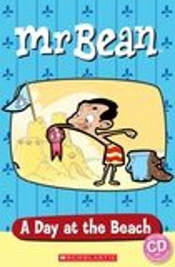 Popcorn ELT Readers Starter: Mr Bean - A Day at the Beach with CD - Sarah Silver