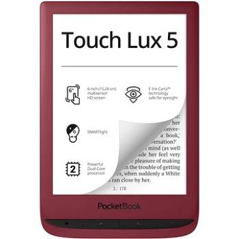 PocketBook 628 Touch Lux 5 Ruby Red (PB628-R-WW)