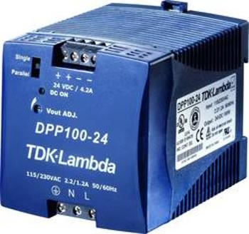 Zdroj na DIN lištu TDK-Lambda DPP100-24, 24 V/DC, 4,2 A