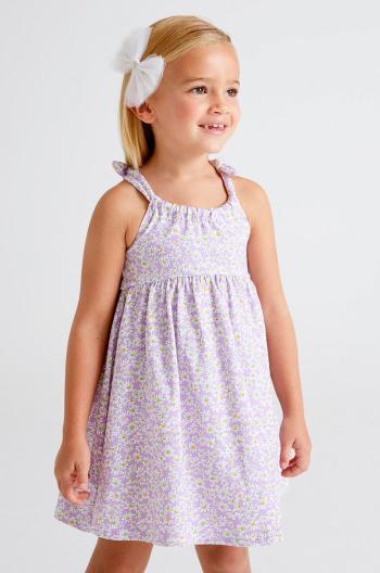 Dívčí šaty Mayoral fialová barva, mini, jednoduchý
