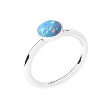 NUBIS® Stříbrný prsten s opálem - velikost 52 - NBP42-OP26-52