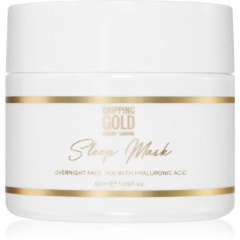 Dripping Gold Sleep Mask samoopalovací noční maska na obličej odstín Medium/Dark 50 ml