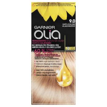 Garnier Olia 50 g barva na vlasy pro ženy 9,0 Light Blonde na barvené vlasy; na blond vlasy; na všechny typy vlasů