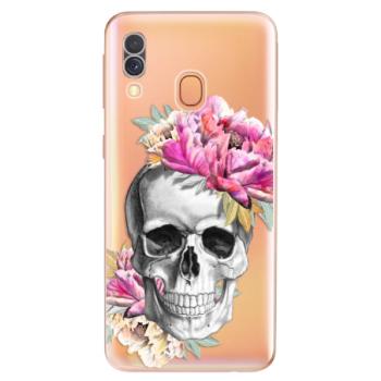 Odolné silikonové pouzdro iSaprio - Pretty Skull - Samsung Galaxy A40