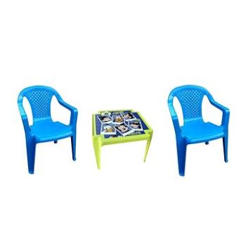 IPAE - sada modrá 2 židličky + stoleček MICKEY (8595105735022)
