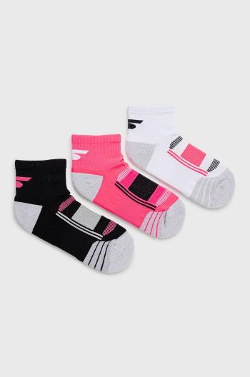 Ponožky Skechers (3-pack) dámské, fialová barva