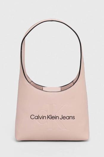 Kabelka Calvin Klein Jeans růžová barva, K60K611548