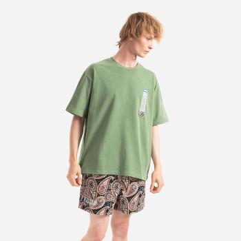 Pánské tričko PLEASURES Shoplift Boxy T-košile P22SP021-zelená
