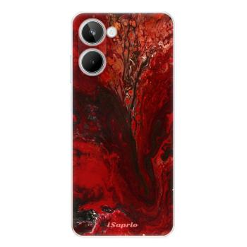 Odolné silikonové pouzdro iSaprio - RedMarble 17 - Realme 10