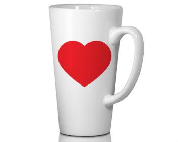 Hrnek Latte Grande 450 ml Jednoduché srdce