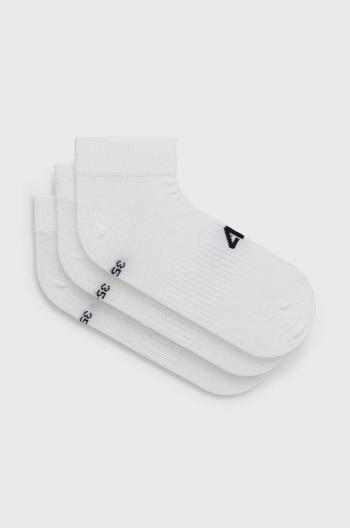 Ponožky 4F (3-pack) dámské, bílá barva