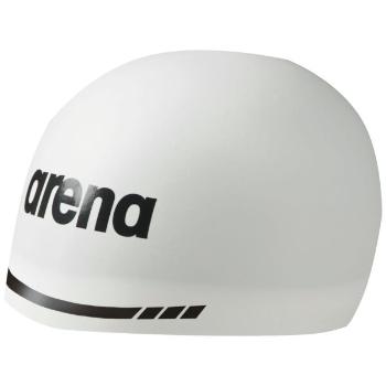 Arena 3D SOFT Závodní plavecká čepice, bílá, velikost M